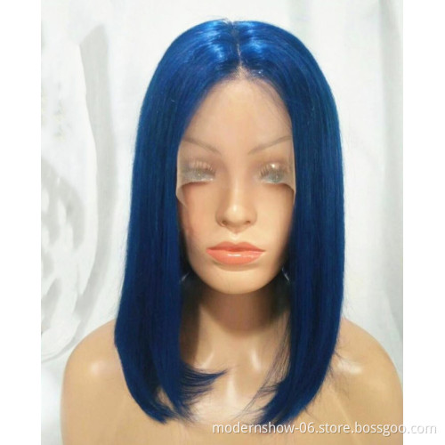 Burgundy Bob Straight Lace Frontal wig  Human Hair BOB Wigs, Brazilian Raw Virgin Cuticle Aligned Human Hair Colorful BOB Wig